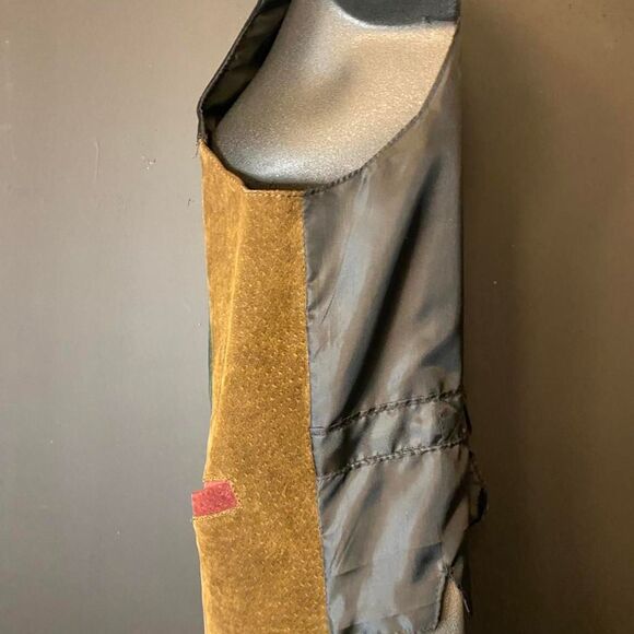 Genuine Leather Vintage Patchwork Vest - Picture 2 of 8